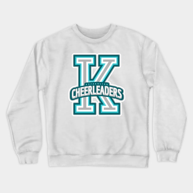 Kazakhstan Cheerleader Crewneck Sweatshirt by Tip Top Tee's